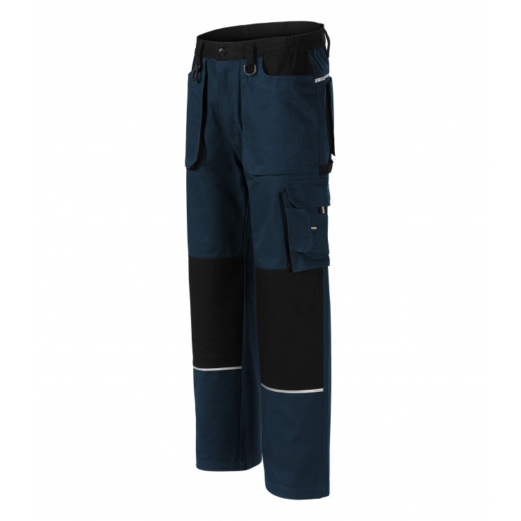 Pánske montérkové nohavice do pása WOODY W01, tmavo-modrá